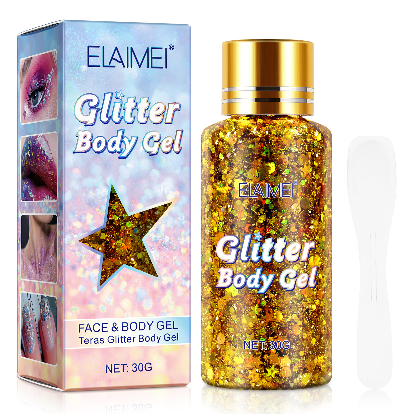 Cross-Border Elaimei Glitter Gel 30g