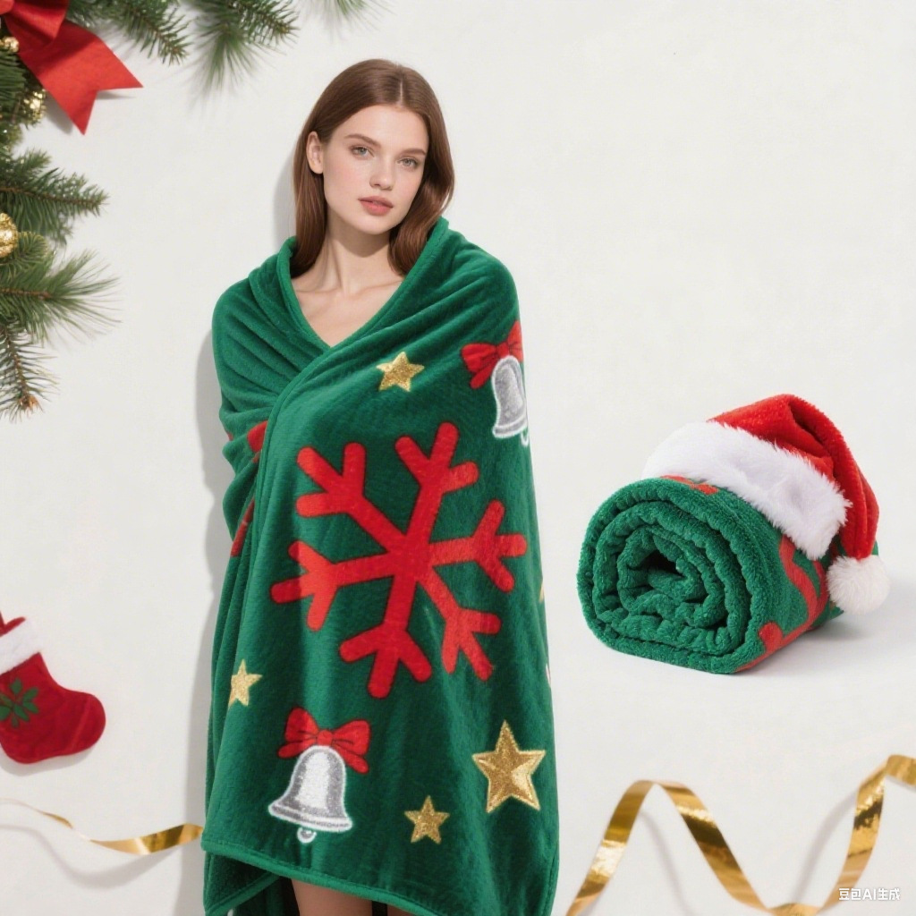 Factory Cross-Border Blankets, Flannel Light Luxury Sofa Nap Blankets, Thickened Warm Blankets for Autumn and Winter, Custom-Made According to Drawings