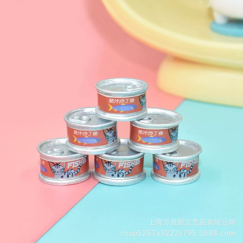 Креативные искусственные миниатюрные банки [модель консервов с рыбой], магазин, DIY, кукольный домик, смола, ювелирные изделия