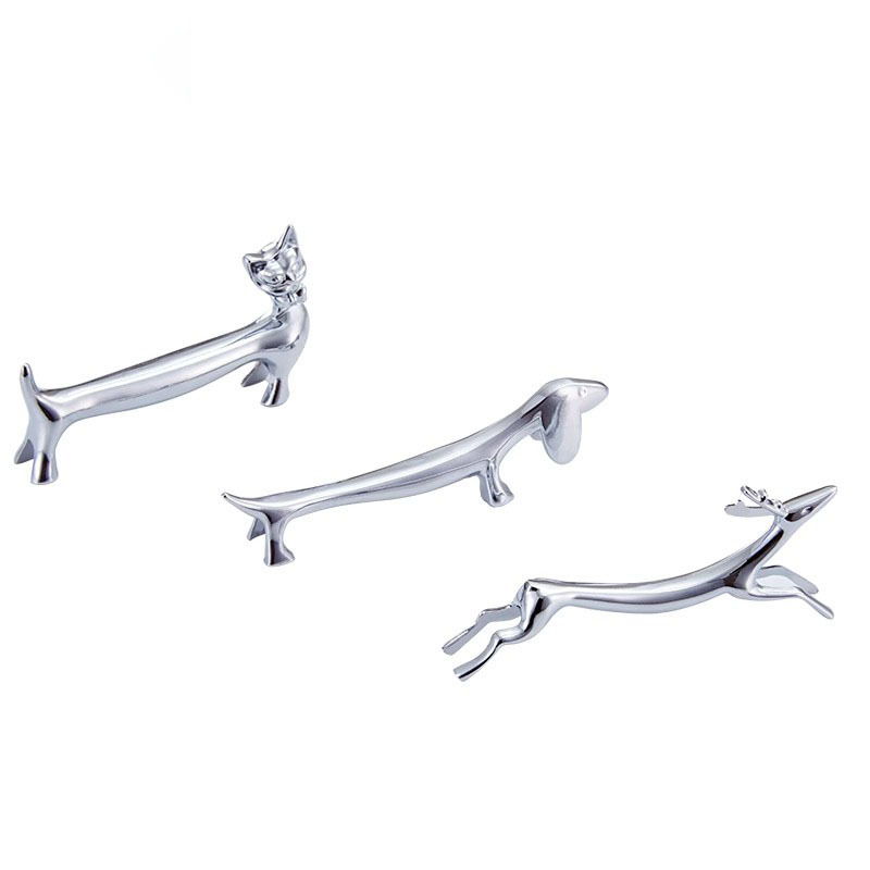 Dachshund Chopstick Holder, Alloy Shiny, Personalized and Creative, Exquisite Chopstick Holder/tableware