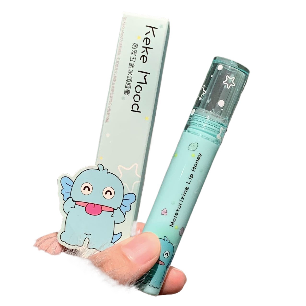 [9.9/3] KekeMood adorable clown fish lip glaze water-sensitive mirror glass pure want to show white plain GT