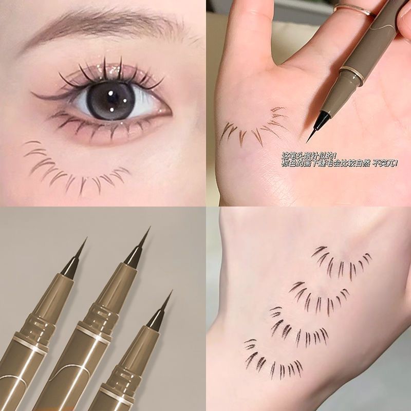 0.05mm Needle Fine Eyeliner, Ultra-Fine Tip, Waterproof, Sweat-Proof, Long-Lasting, Ultra-Fine, Not Easy to Smudge, Student Party