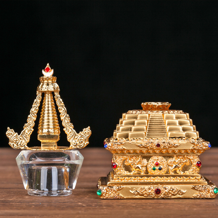 Hengjia Tathagata Zinc Alloy Open Steel Mold Sherita Bodhi Pagoda Buddha Pagoda Crystal Cover Can be Opened Factory Outlet