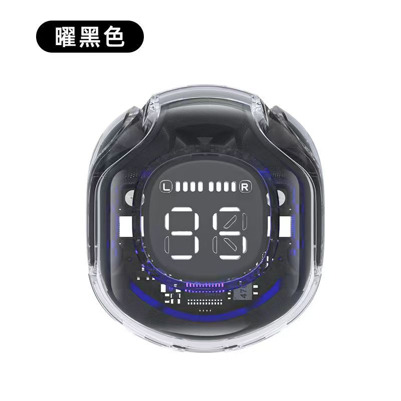 Source factory transparent digital display Bluetooth headset in-ear digital display long endurance transparent 2nd generation noise reduction universal