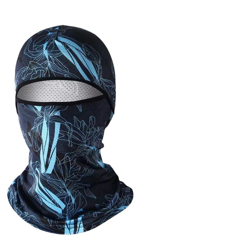 Ice Silk Sun Protection Hood Men's Outdoor Hood Riding Motorcycle Mask Neck Scarf Fishing Helmet Sun Protection Mask