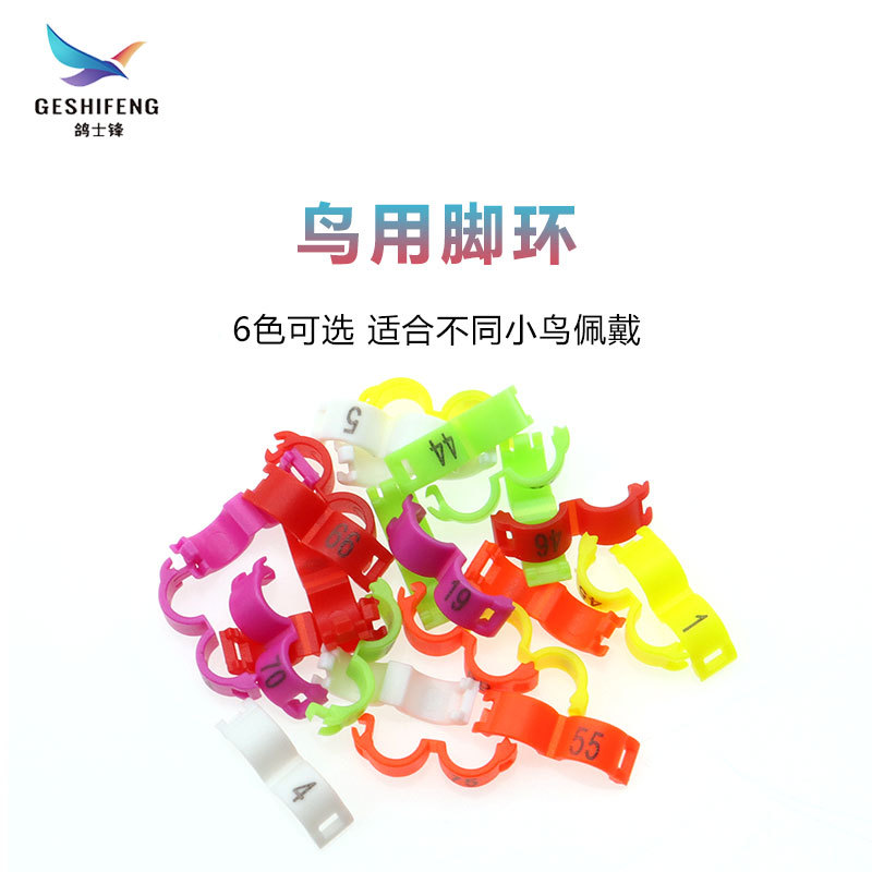Bird foot ring bird snap ring lettering with number Bird ring plastic split ring identification ring bird supplies snap ring
