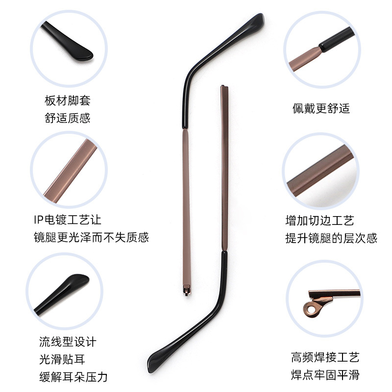 Metal Temples, Glasses Repair, Welding Temples, Unisex Temples, Left and Right Pair of Temples