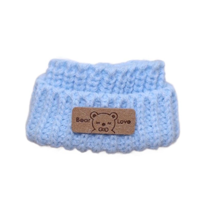 Woolen Hat 17cm Labubu First Generation Second Generation Third Generation Pendant Plush Doll Clothes Christmas Small Hat Clothes
