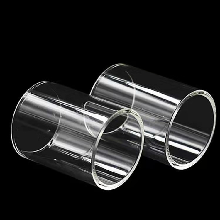 High Borosilicate Glass Tube, High Temperature Resistant Transparent Glass Sight Tube, Flange Glass Sight Cup, Test Tube, Straw Glass Tube