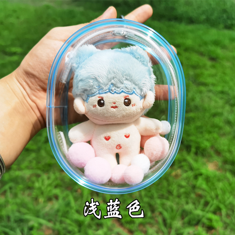 10cm Doll Doll Transparent Protective Hanging Bag Cotton Doll Protective Bag for Going Out and Playing Display Scratch-resistant Transparent Bag