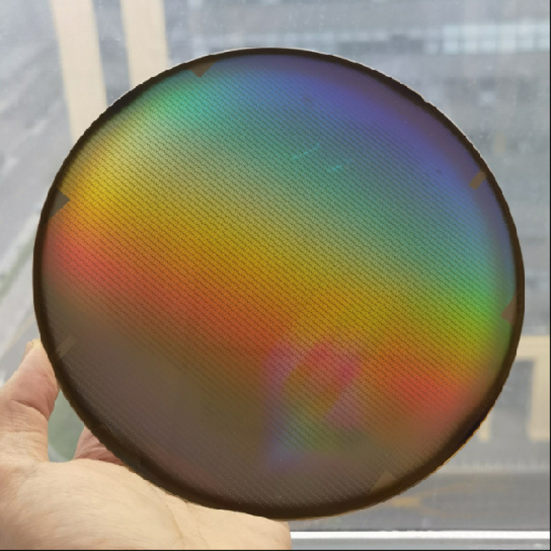 Chip Model Wafer Silicon Wafer Integrated Circuit Semiconductor Photolithography Silver Peacock Blue Deep Purple Green