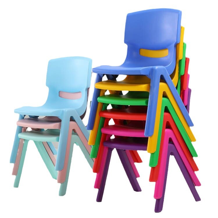 Kindergarten chairs children's plastic back chairs thickened student training courses desks and chairs children's stools manufacturers wholesale
