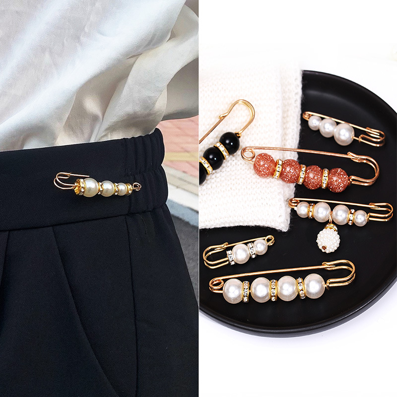 Невидимая пряжка для джинсов, зажим для талии, анти-свет брошь для женщин