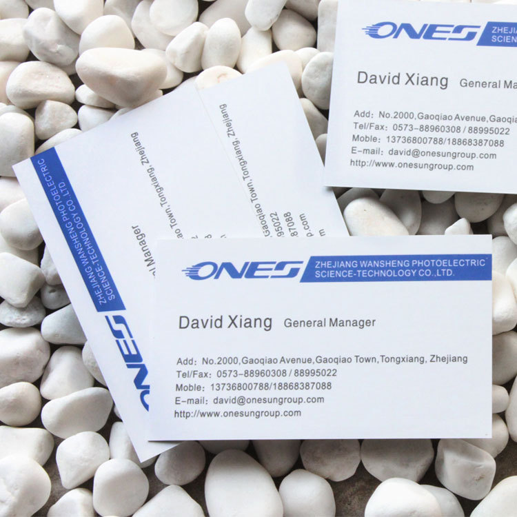 Corporate High-End Business Card Printing Simple Card Coated Paper Business Card Customization Manufacturer Special Price Free Design and Production--