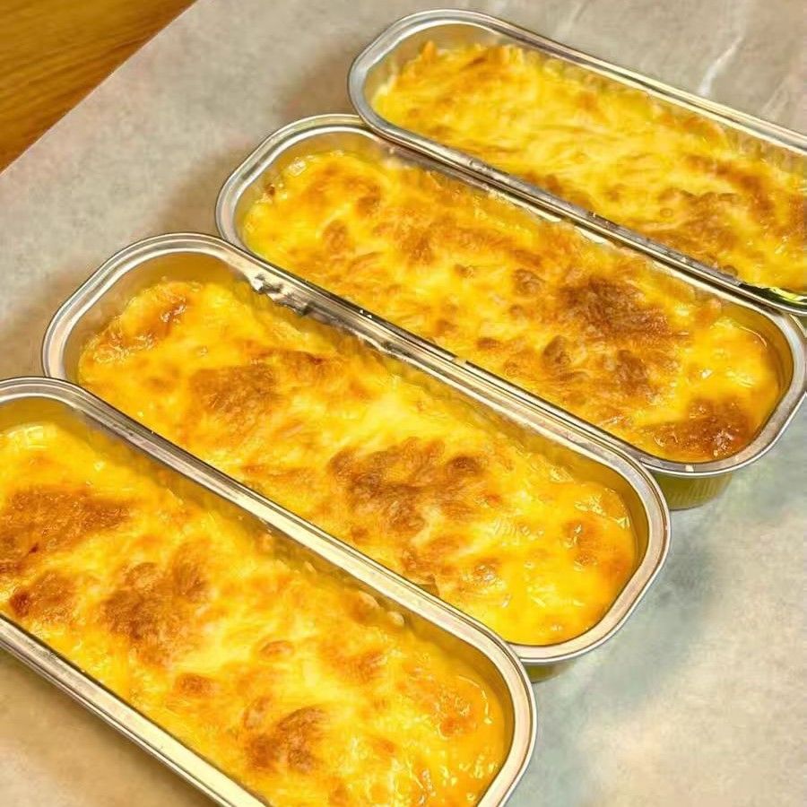 Internet Celebrity Cheese Baked Durian Puree Semi-Finished Products Commercial Wholesale Buffet Street Stall Cheese Baked Durian Factory Direct Sales