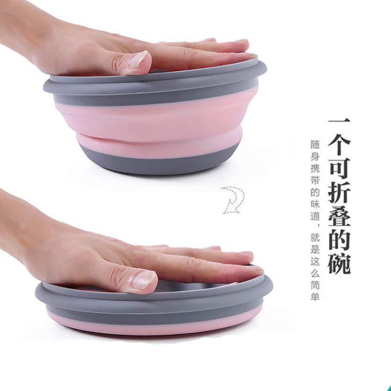 Складная чаша, портативные столовые приборы, телескопические, для пикника, противоударная коробка для обедов для детей