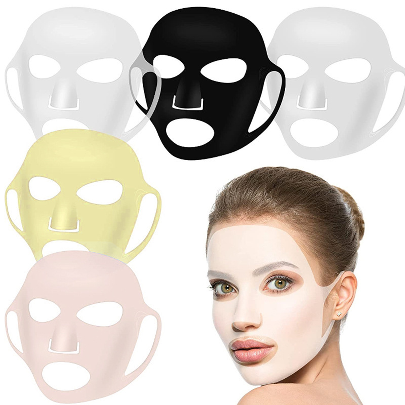 Cross-Border Silicone Mask 3D Ear-Hanging Mask Waterproof Anti-Evaporation Anti-Falling Eco-Friendly Non-Slip Disposable Spa Beauty