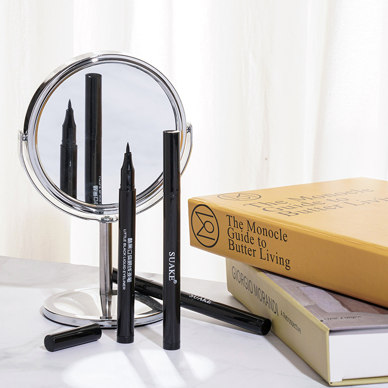 [New Style] Suake/Suake Quick-Drying Cool Black Eyeliner Liquid Waterproof Non-Smudge Cross-Border Makeup for Beginners