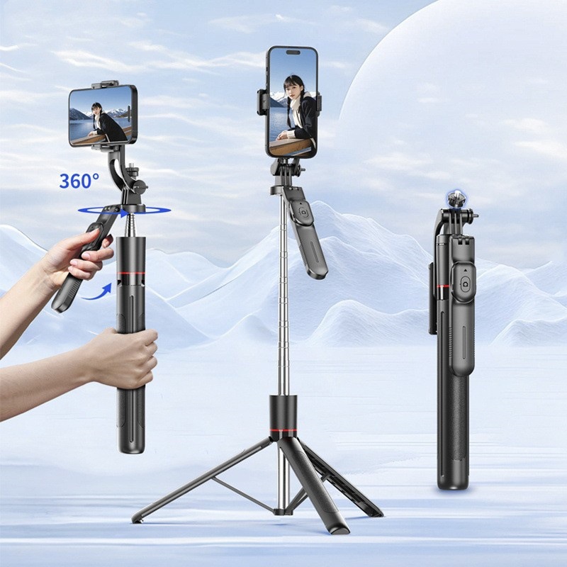 Mobile Phone Selfie Stick F16 Balanced and Stable All-In-One Tripod Live Shooting Bluetooth Selfie Stick Anti-Shake Bracket