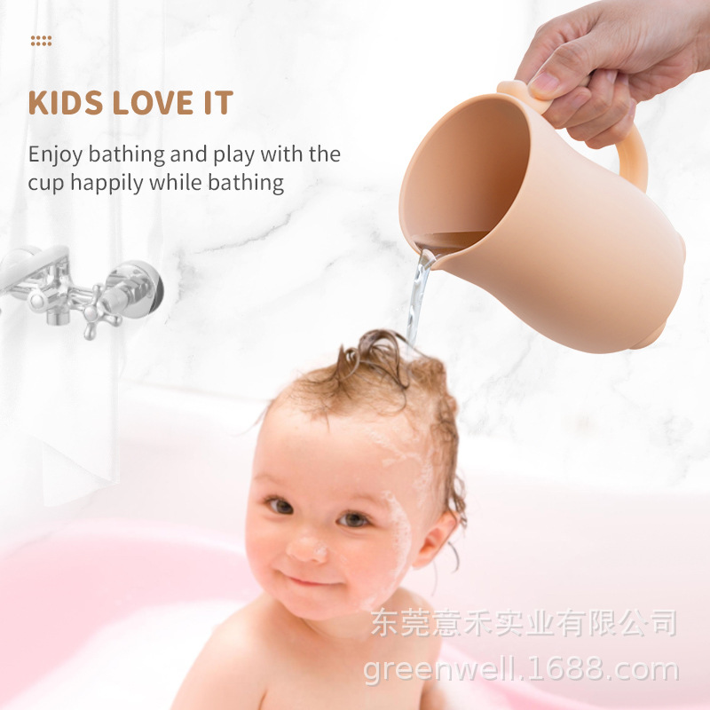 Лучший продаваемый силиконовый детский душевой кубок, силиконовый кубок большой емкости, один кубок, многофункциональный