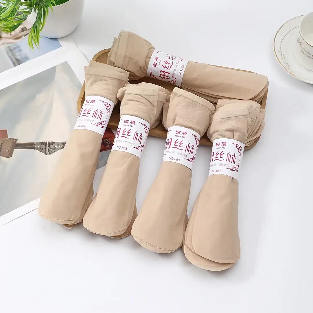 Stockings Women's Socks Spring and Summer Anti-Snatch Stockings Invisible Transparent Thin Steel Stockings Manufacturer Wholesale Factory