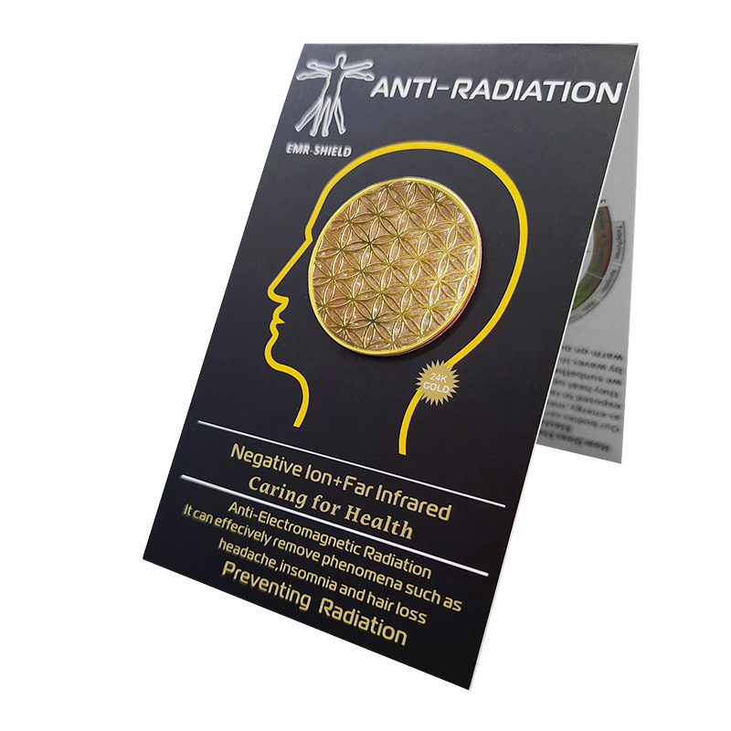 Cross-Border E-Commerce Ore Trace Elements Radiation-Proof Energy Mobile Phone Sticker Mesh Negative Ion Computer Piece Picture Design