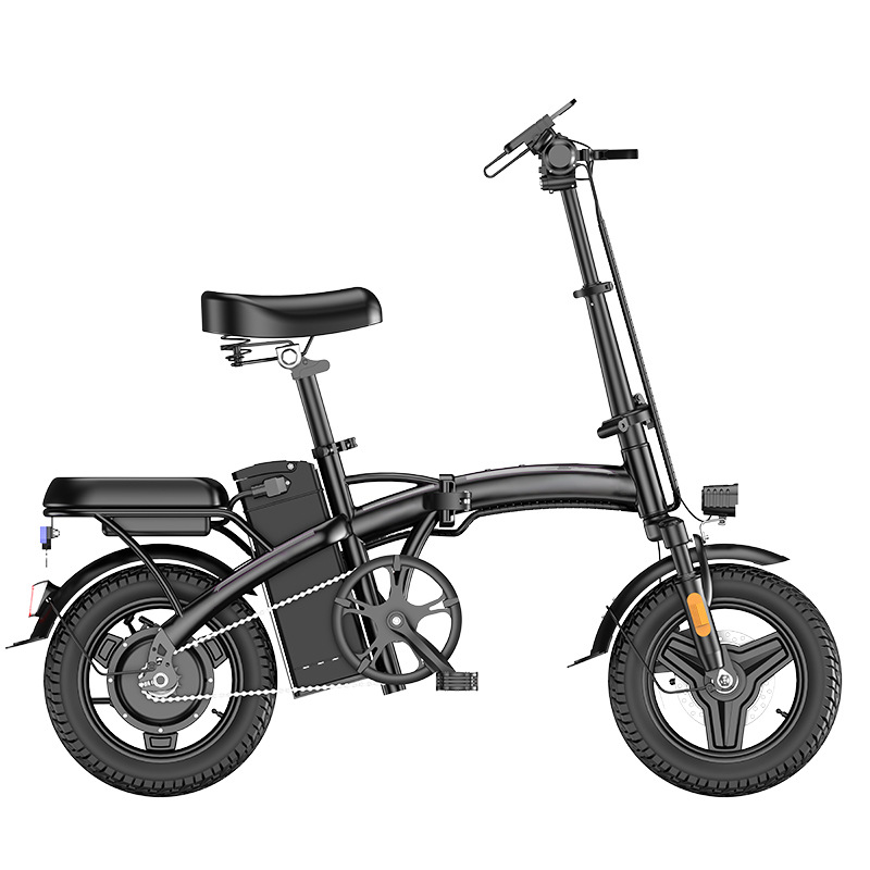 Foreign trade manufacturers cross-border hot-selling models 14-inch mini folding electric bicycle electricbike