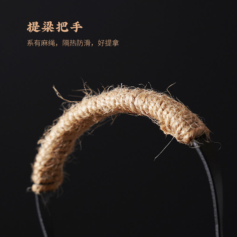 Pumpkin-Shaped Stoneware Teapot with Handle, Single Pot Candle Warmer Tea Stove Base for Home Use, Small Stove for Brewing Tea