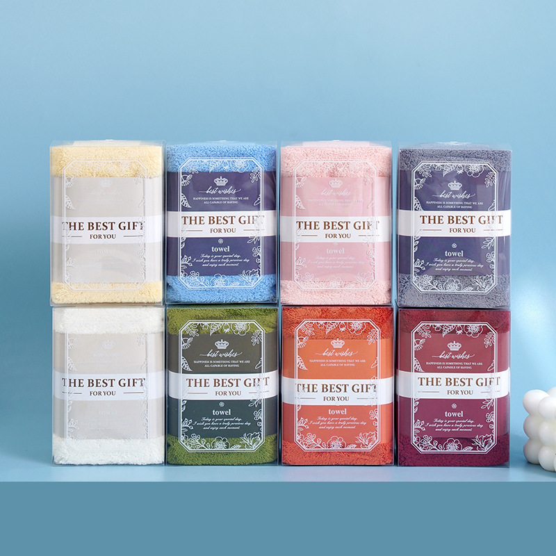 Bear Towel Companion Gift Box Wedding Return Gift Wedding Company Event Gift Gift Wholesale Coral Velvet Gift Box