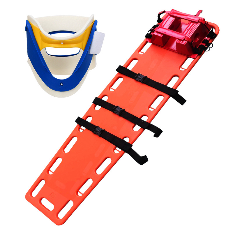 Swimming Pool Lifesaving Stretcher Lifesaving Board Multifunctional Floating Fire Emergency Head Fixator Neck Brace Rescue Floating Board