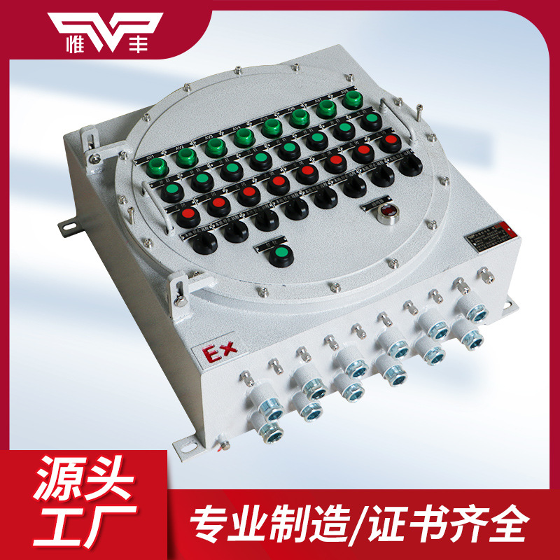 Weifeng Explosion-Proof Control Box Junction Box Electrical Control Button Switch Maintenance Distribution Box Positive Pressure Cabinet Factory Circuit Breaker