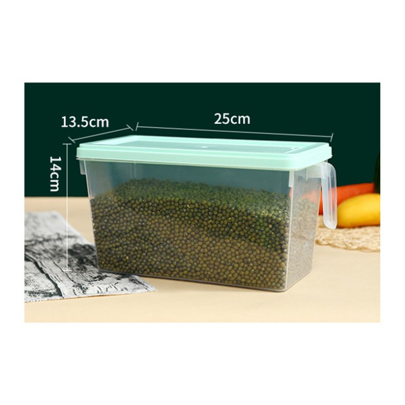 Refrigerator Crisper, Grains and Fruits, Food-Grade Storage Box, Handle Storage Box, Kitchen Organizer Box, Sealed Box