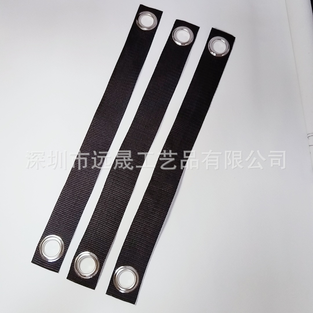 Furniture Anti-Tip Strap Factory Cross-Border Hot Sale 3.8cm Windproof Anti-Tip Binding Fixing Strap Eyelet Webbing Perforated