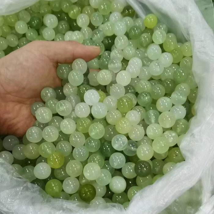 Fine natural jade Jade Jade Jade Jade scattered beads beads Xiuyan jade bracelet DIY6 ~ 20mm