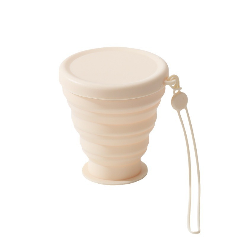 Foldable Water Cup, Travel Mouthwash Cup, Silicone Outdoor Retractable Travel Portable Toothbrush Cup, Compression Cup, Qinxuan
