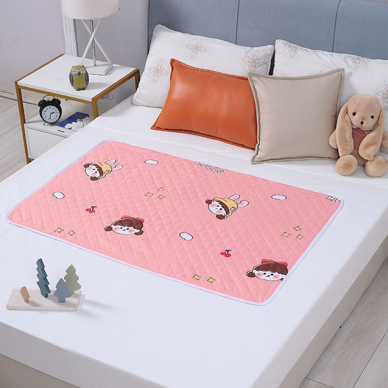 Baby Diaphragm Pad for the Elderly Waterproof Washable Leak-proof Dormitory Period Big Aunt Washed Three-layer Breathable Large Size