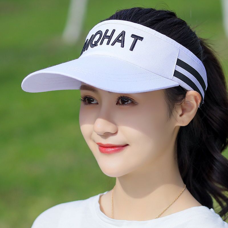 Sports Cap Women's White Casual Outdoor Baseball Cap Summer Korean Running Cap Sunshade Sun Cap