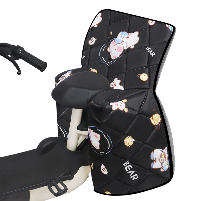 2025 New Battery Car Windshield Quilt Winter Thick Fleece-Lined Warm Electric Car Kidsren's Back Seat Windshield Quilt Wholesale