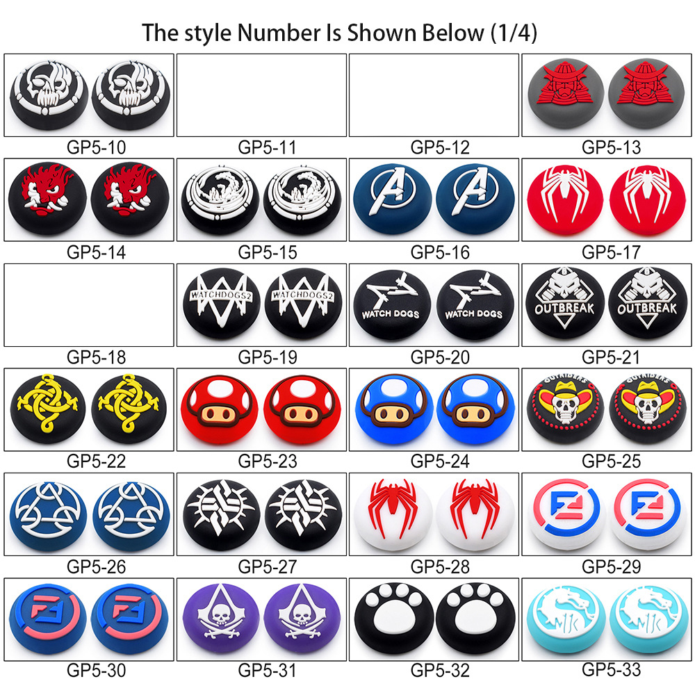 Factory spot PS4 rocker cap PS5 silicone cap XBOXONE gamepad button cap 3D silicone protective cap