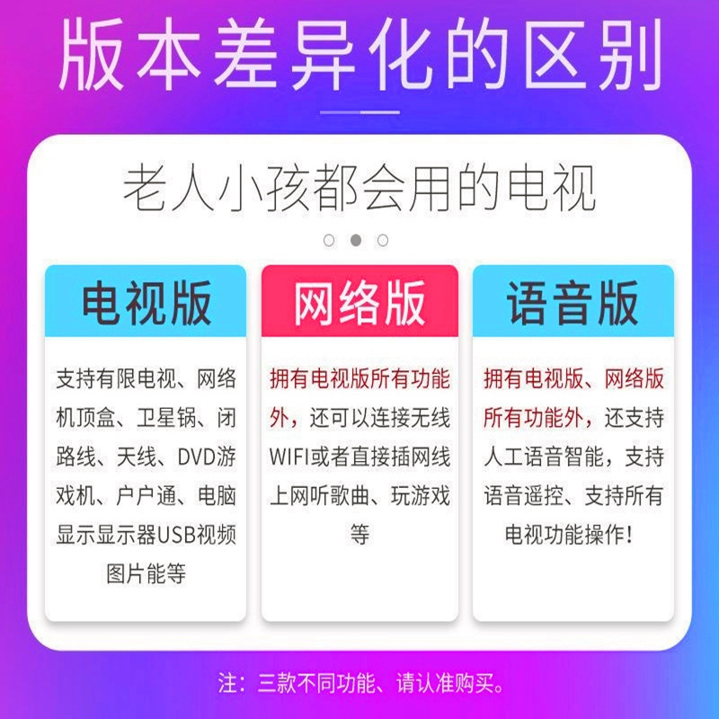 21 "LCD TV 17 19 22 32" 24 Smart Network wifi HD 4K Home Small