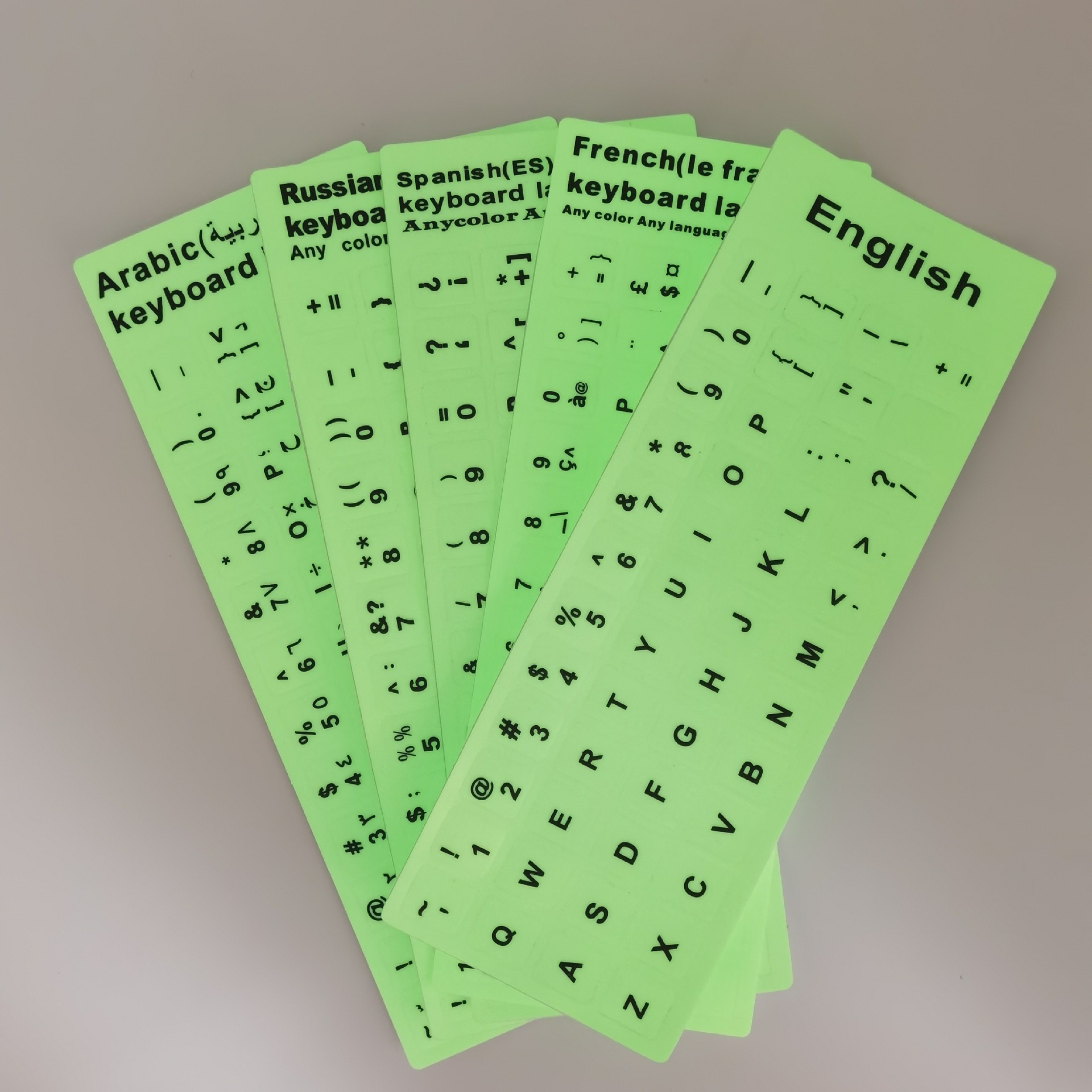 Factory Spot Laptop Keyboard Sticker for Apple Computer Film Russian Spanish French Sticker