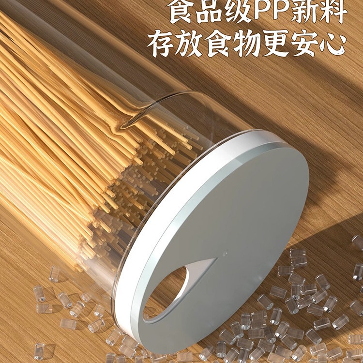Kitchen Noodles Storage Box Noodles Pasta Bucket Sealed Canned Large Capacity Cereals Transparent Storage Tank