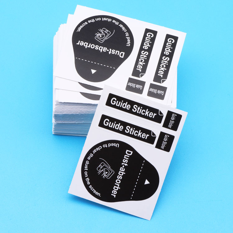 Screen Dust collection film sticky film English dust removal stickers Chinese and English dust removal stickers screen film cleaning suit