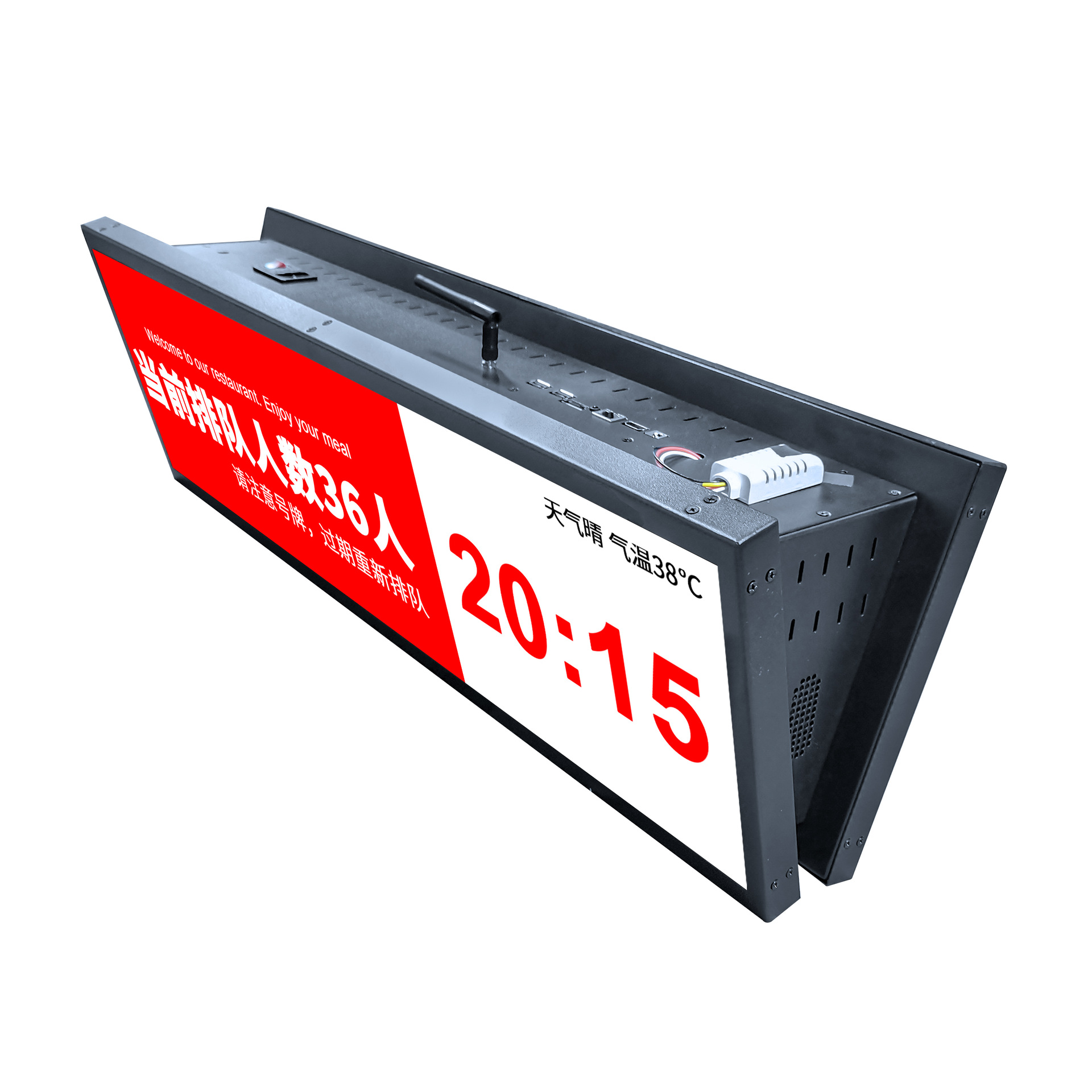 Индивидуальный коммерческий дисплей экран коридора больницы бар экран LCD 28.6 дюймов высокое разрешение двусторонний дисплей с одинаковым экраном и разными дисплеями