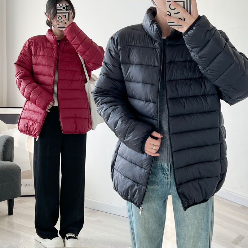Легкая короткая стеганая куртка, новая корейская версия, большой размер, 300 кг