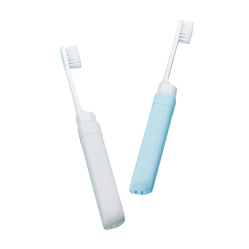 Etravel Easy Travel Portable Manual Toothbrush Set Travel Folding Toothbrush Soft Bristle Macaron Color Folding Toothbrush