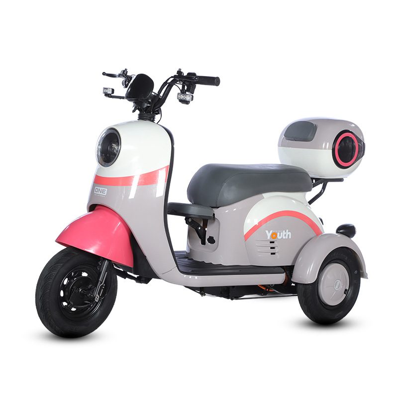 New Leisure Electric Tricycle, Adult Household Scooter, Small Female Electric Car for Picking up and Dropping Off Children and Elderly People