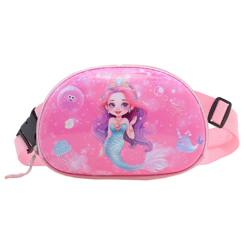Cartoon mini cute portable men's and women's trendy ~ PVC Western style sweet travel anime pressure shell shoulder crossbody chest bag