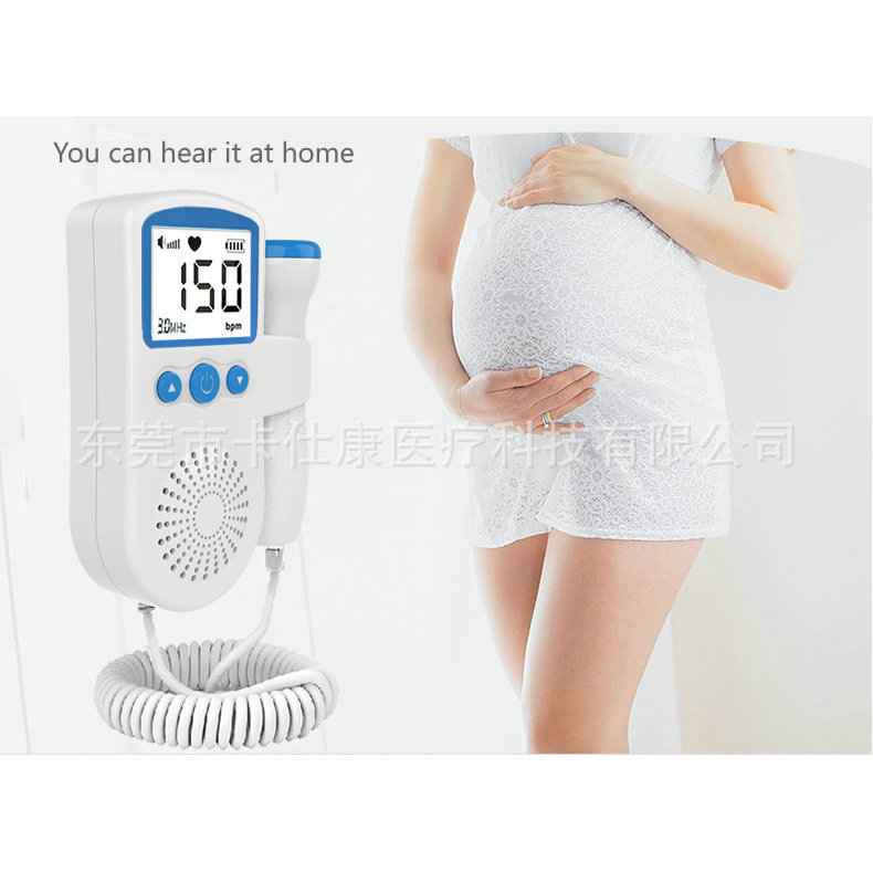 Foreign Trade English Model 501 Baby Fetal Heart Rate Meter Doppler Home Handheld Portable Digital Screen Monitoring Home