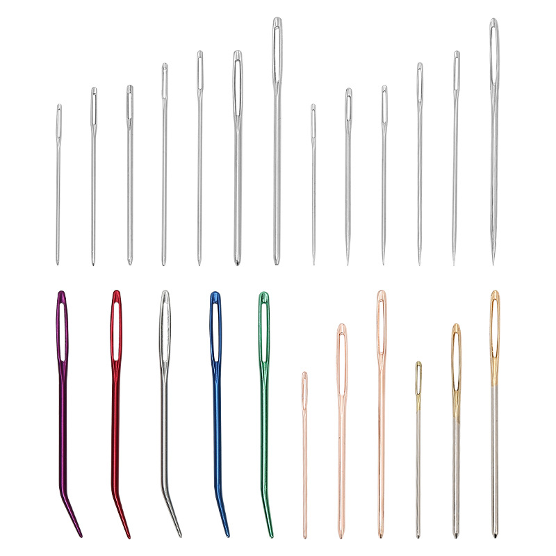 Jp Sewing Leather Goods Big Eye Blunt Needle Ribbon Embroidery Round Head Needle Gold Tail Thick Head Sewing Needle Embroidery Needle Hand Sewing Needle Wholesale